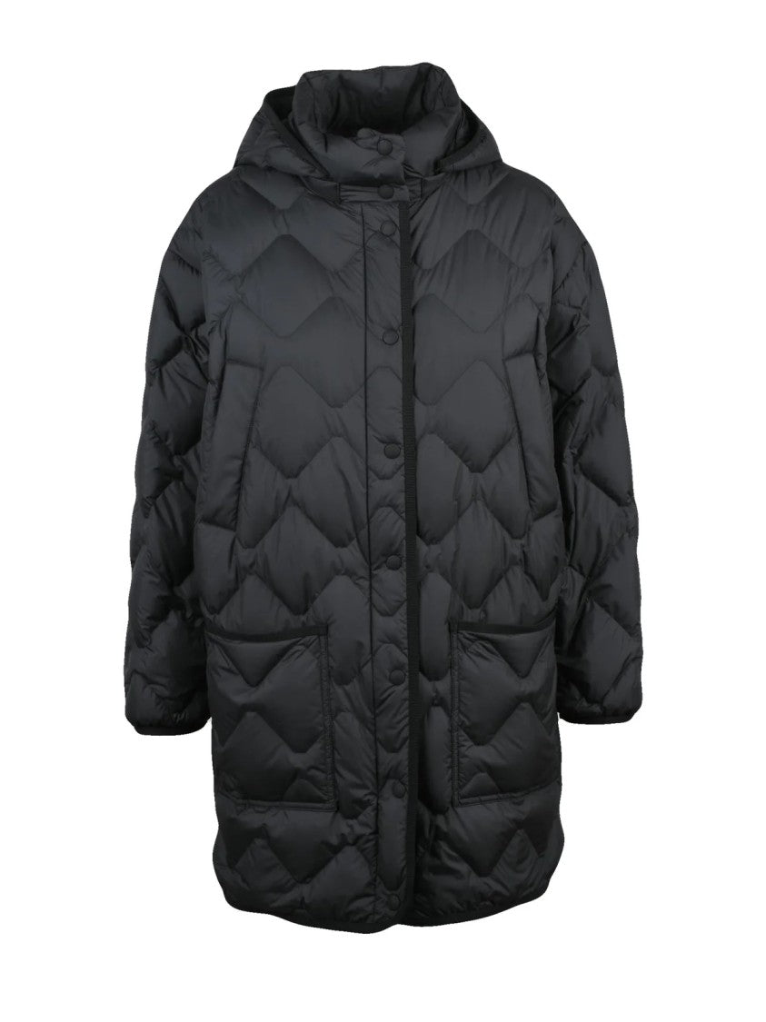 Woolrich Black Heritage Cape Quilted Polyester Down Jacket