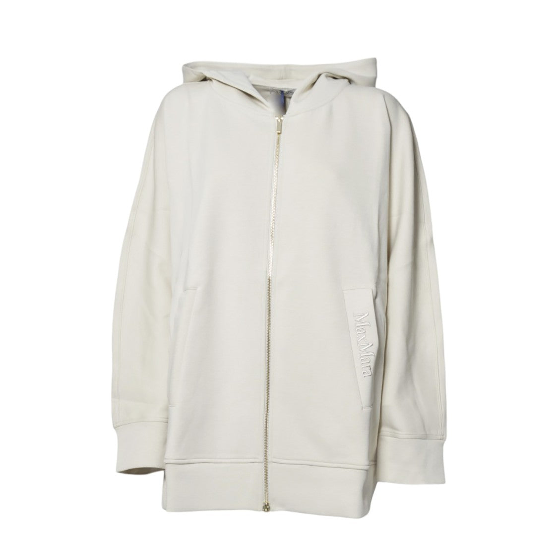Max Mara Oversized Zip-Up Hoodie With Subtle Logo Detail