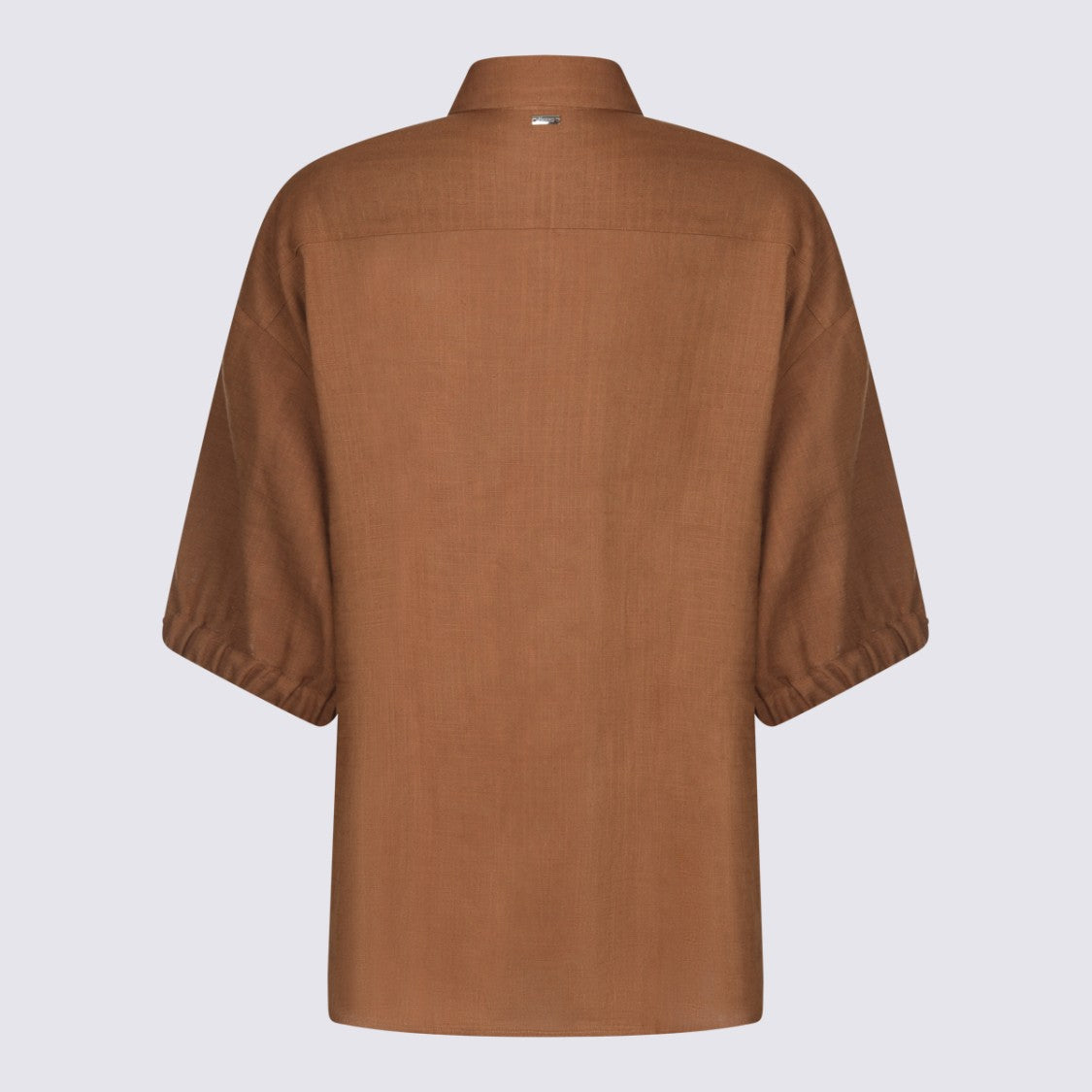 Herno Relaxed Fit Shirt With Gathered Cuffs