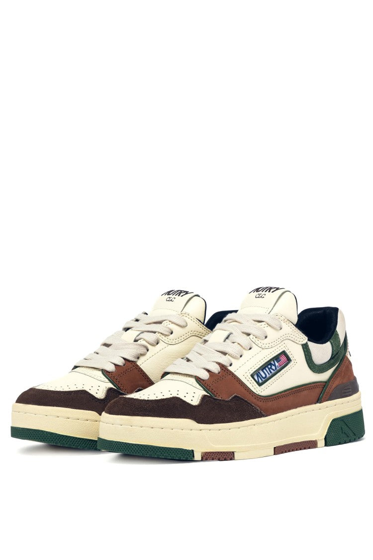 Autry Clc Women’S Basket Sneakers Green-Brown