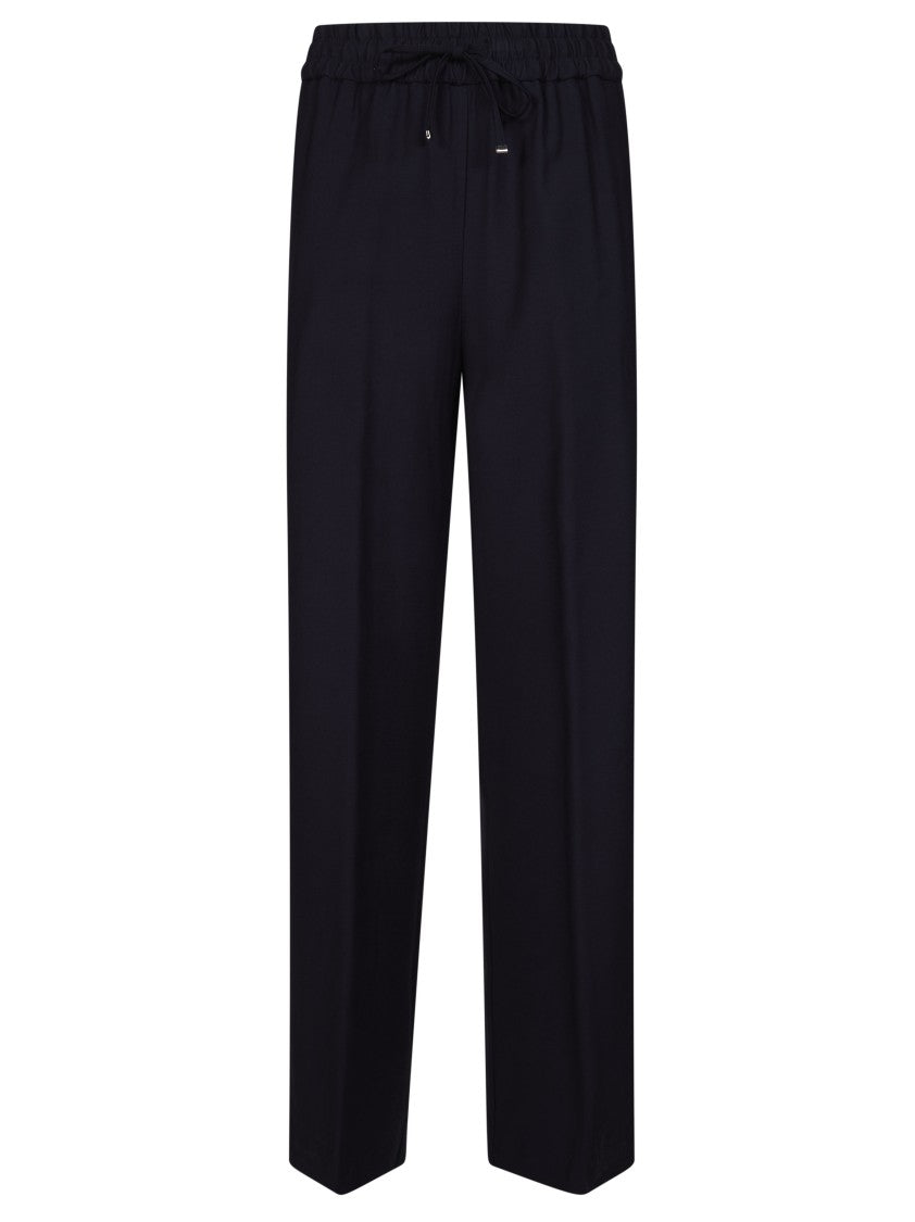 Dondup Black Drawstring Straight Leg Pants