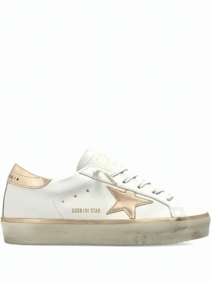 Golden Goose Low-Top Vintage Sneakers With Metallic Accents