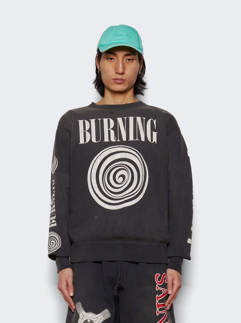 Saint Mxxxxxx Burning Crewneck Sweatshirt