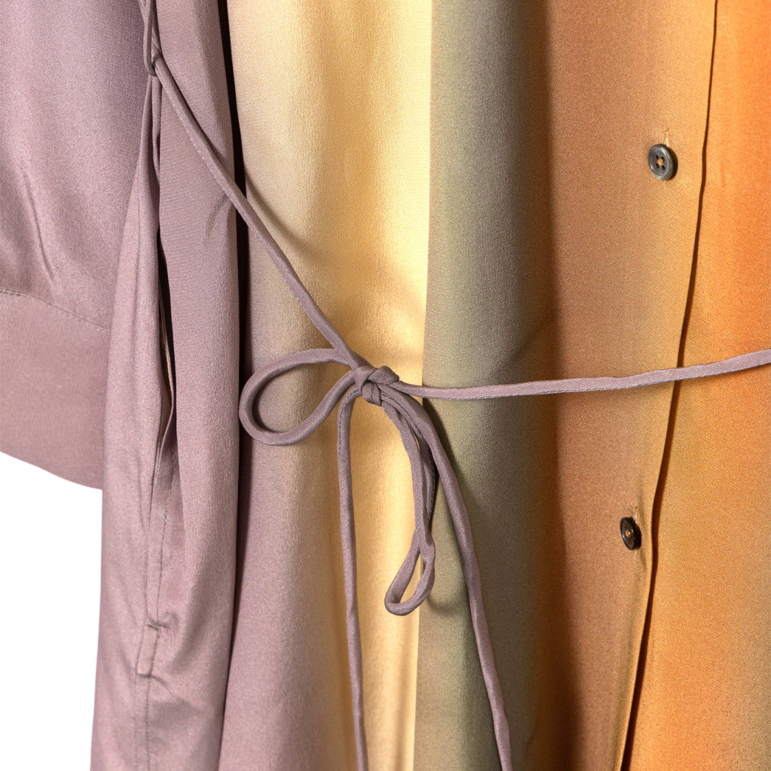 Paul Smith Long Silk Midi Dress With Striking Gradient