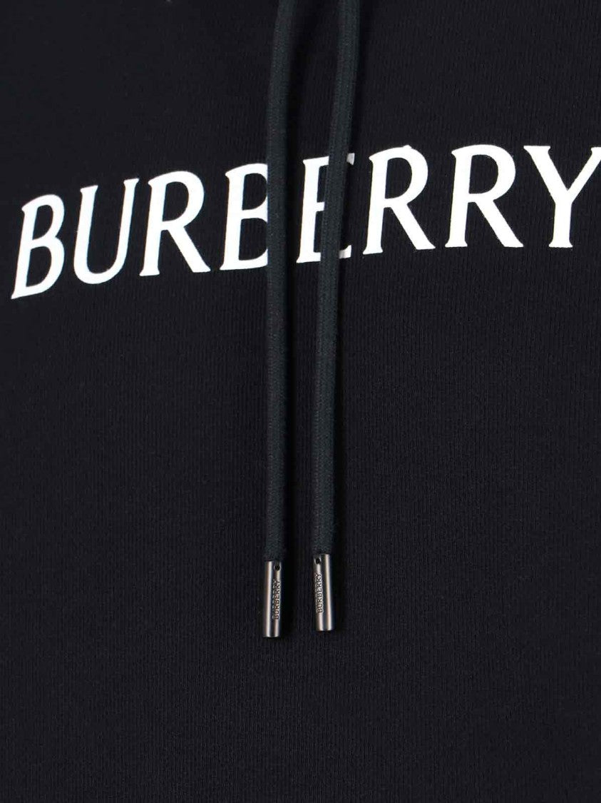 Burberry Logo Hoodie – Black