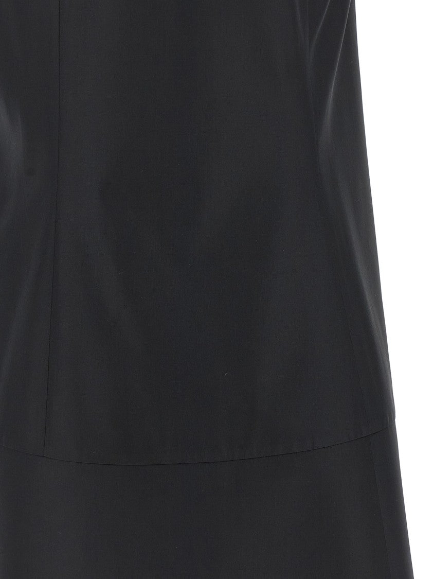 Giovanni Bedin A-Line Mini Dress In Cotton Poplin