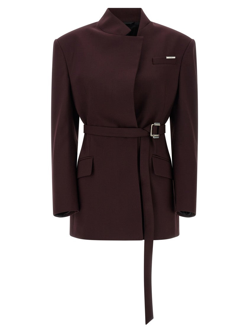 The Attico Maxi Shoulder Strap Blazer