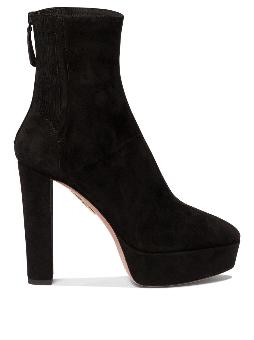 Aquazzura Refined Plateau Ankle Boots
