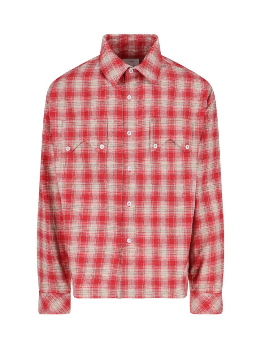 Rhude Checked Shirt – Red