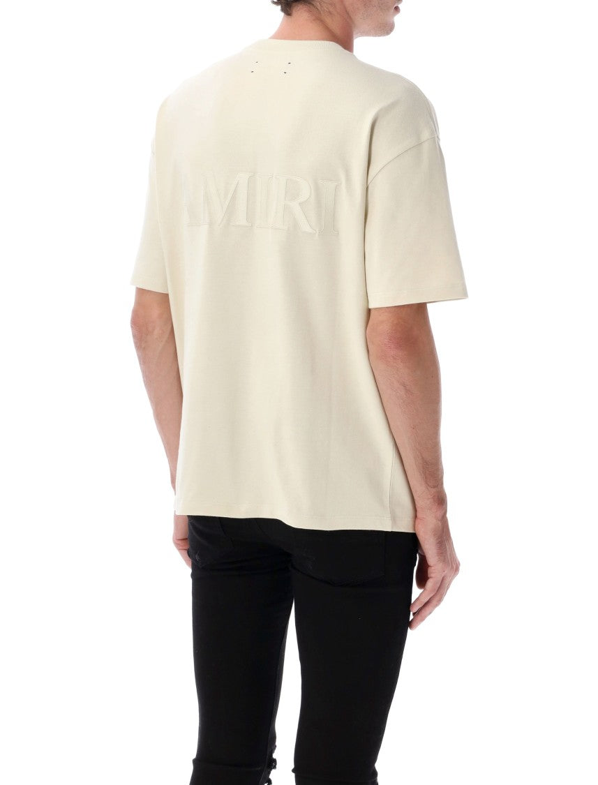 Amiri Oversized Cotton T-Shirt With Logo Embroidery