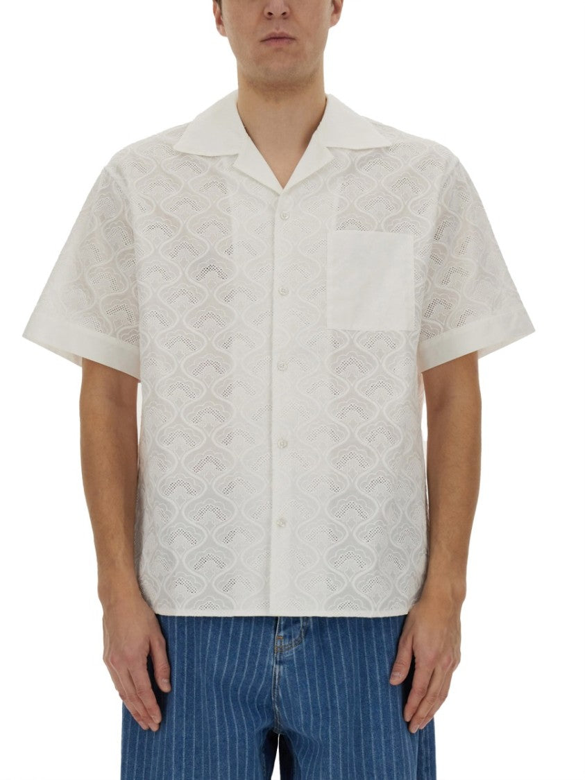 Drôle De Monsieur Embroidered White Shirt
