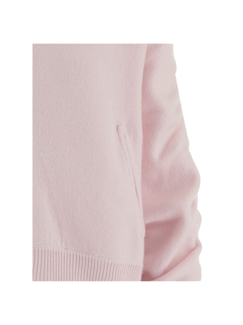 Allude Cashmere Blend Sweatshirt With Zip Closure