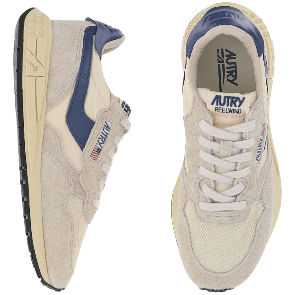 Autry Reelwind Low Nylon And Suede Sneakers