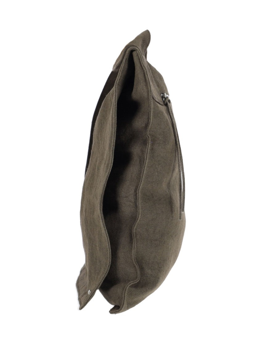 Our Legacy Brown Grande Slack Linen Shoulder Bag
