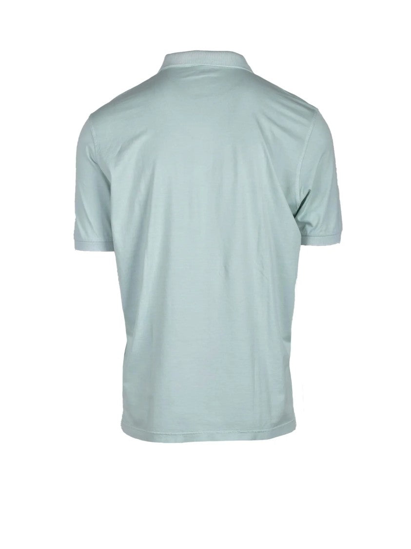 Ambrosio Aqua Green Pure Cotton Polo Shirt