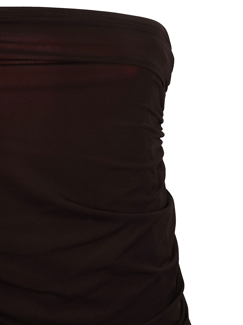 Tory Burch Strapless Dress With Gathered Bodice