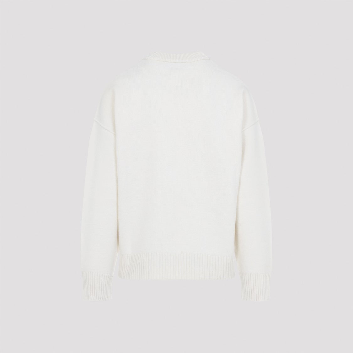 Ami Paris Contrasting Logo Inlay Crewneck Sweater