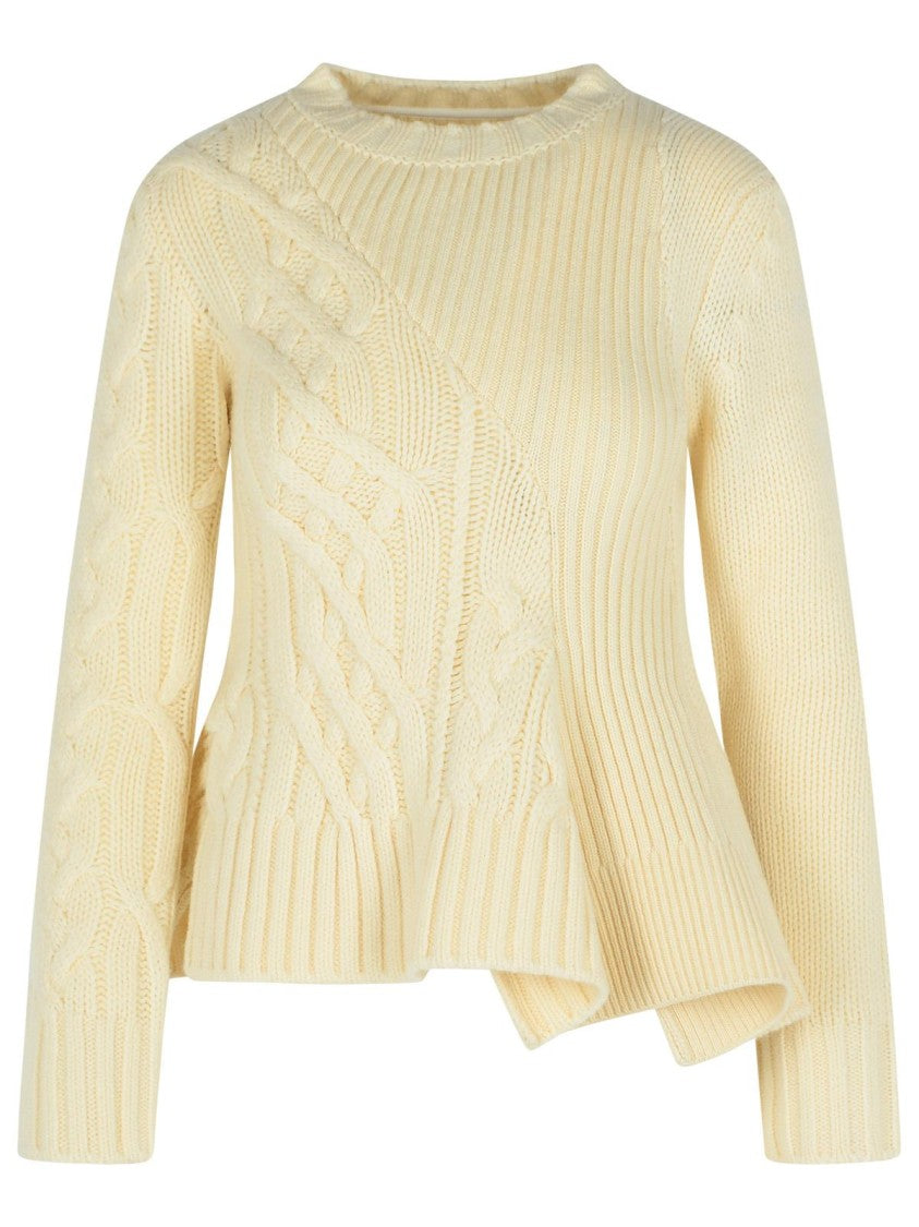 Sacai Ivory Wool Sweater