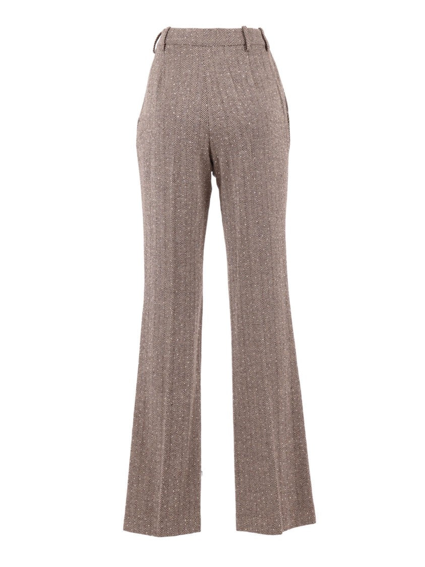 Ermanno Scervino Tailored Straight-Leg Pants In Smooth Polyester