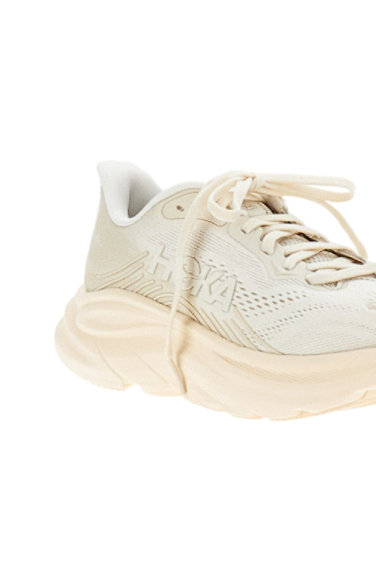 Hoka White Clifton 11 Mesh Sneakers