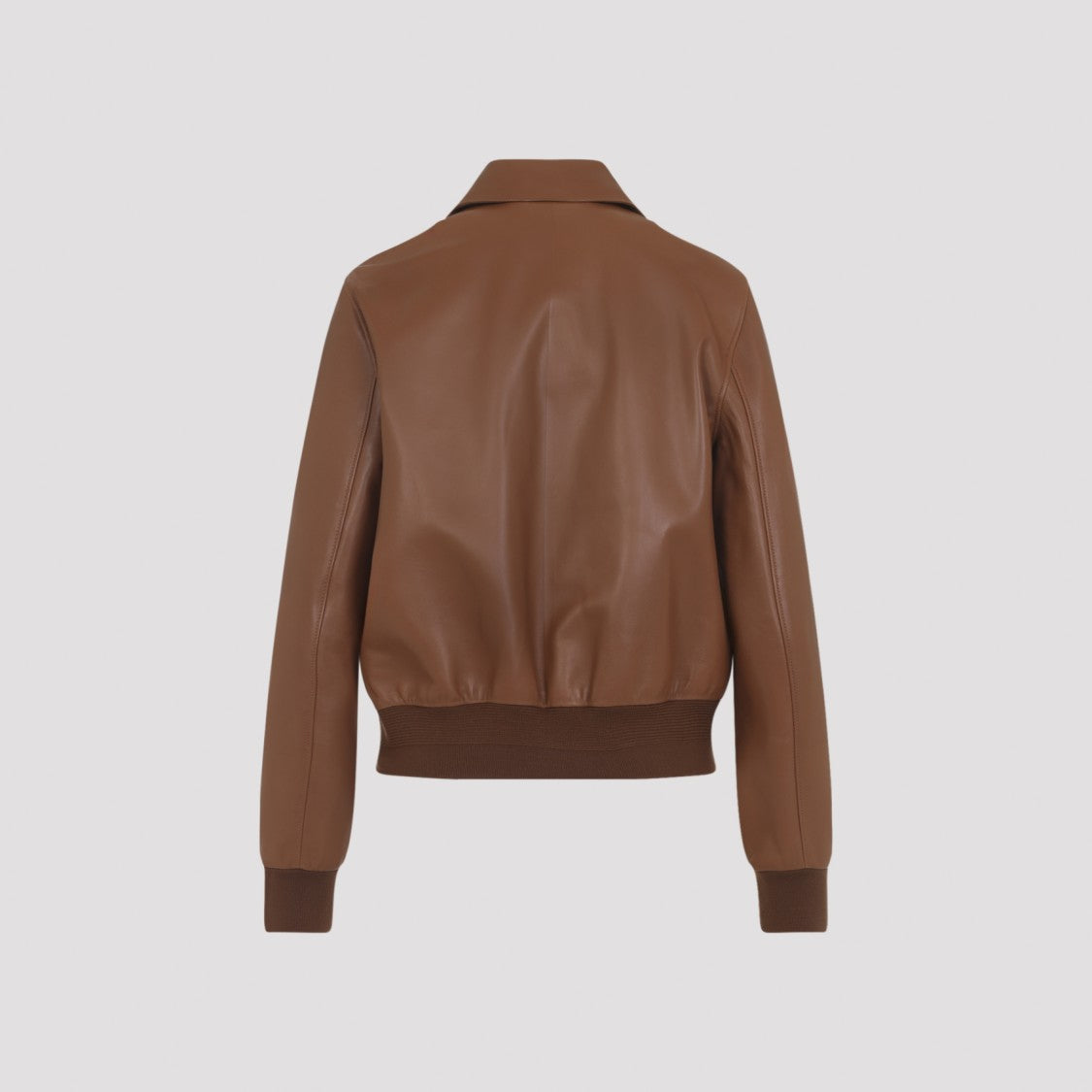 Polo Ralph Lauren Smooth Lamb Leather Jacket With Classic Collar