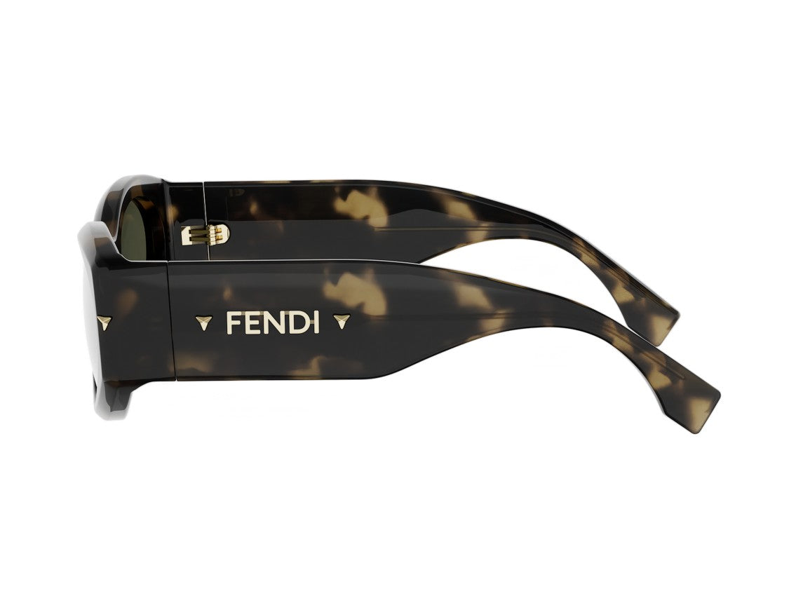 Fendi Fe40239i Tortoiseshell Oversized Cat-Eye Sunglasses
