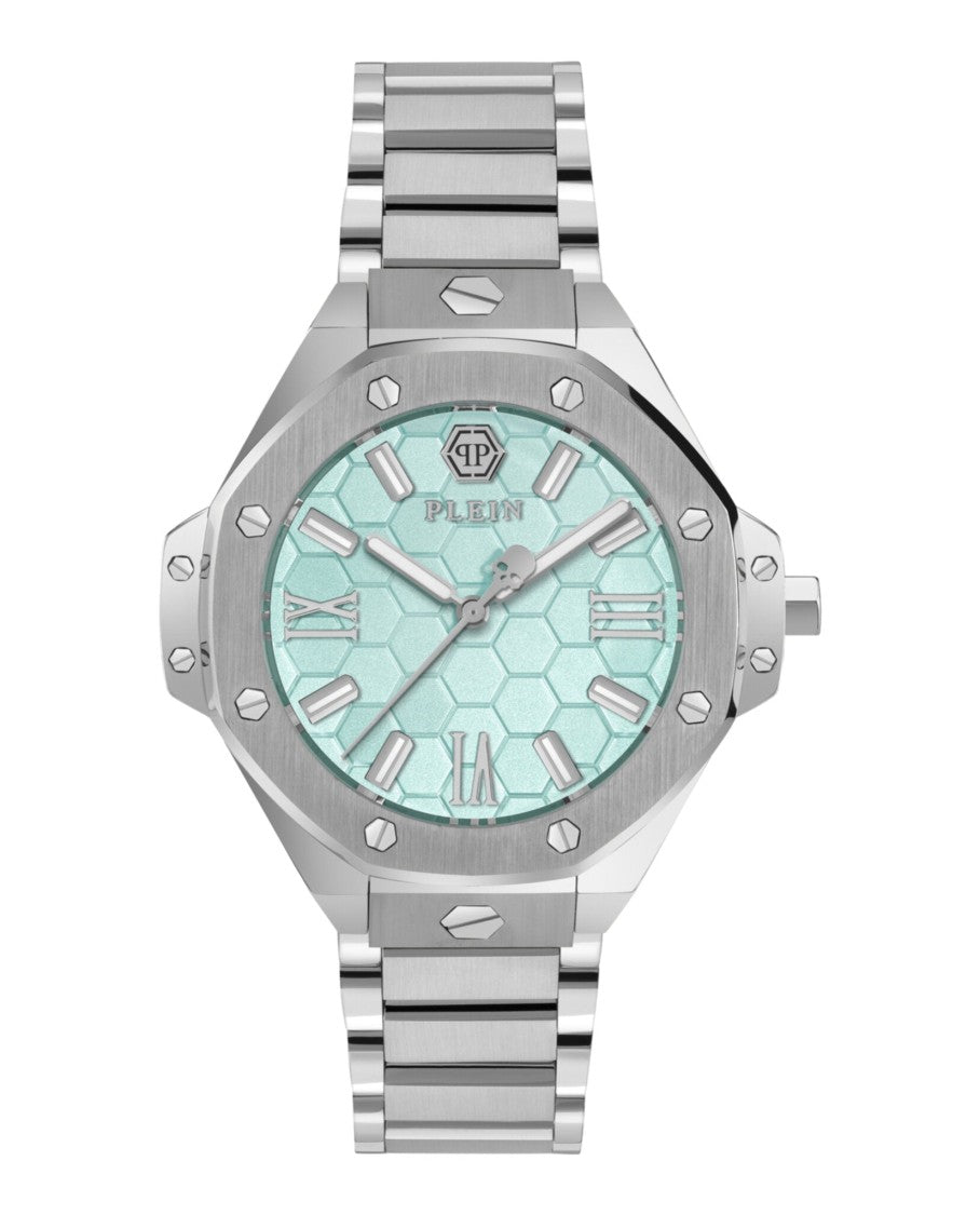Philipp Plein Plein Lady Royal Bracelet Watch With Blue Guilloche Dial