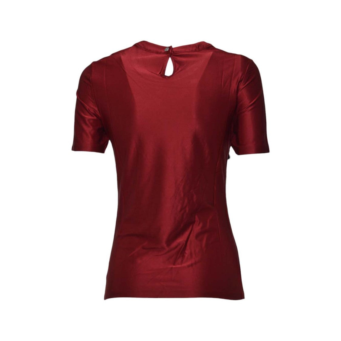 Rabanne Red Viscose Pleated Top