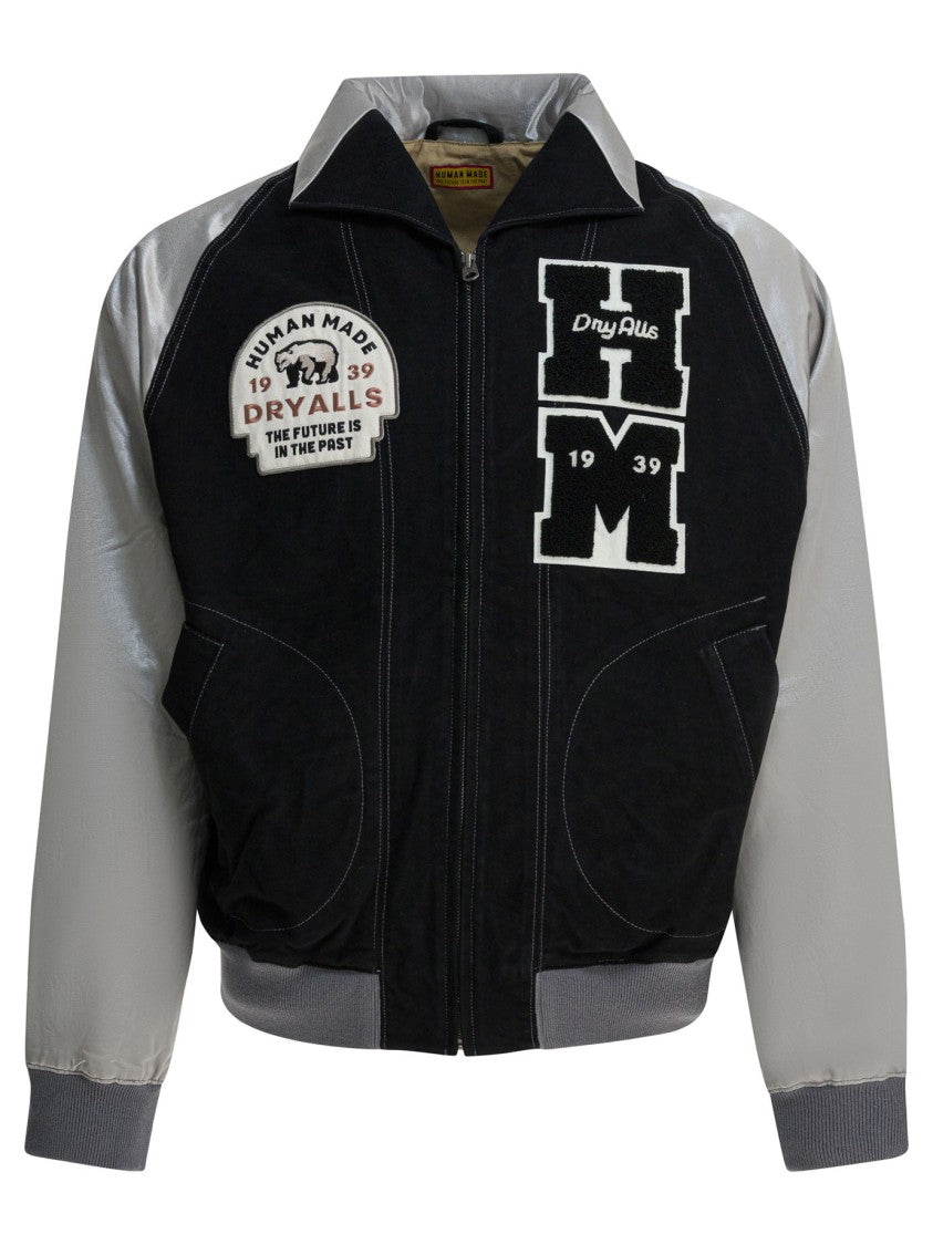Human Made Satin "Varsity" Bomber Jacket
