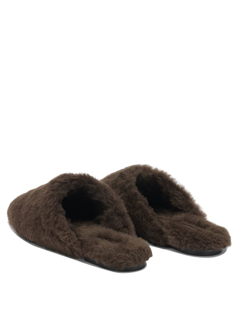 Aeydē "Rega" Slippers In Shearling