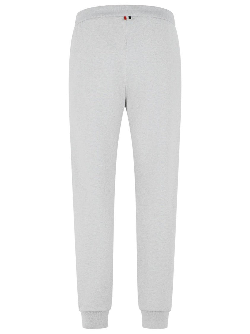 Thom Browne 'Colorblock 4 Bar' Grey Cotton Pants