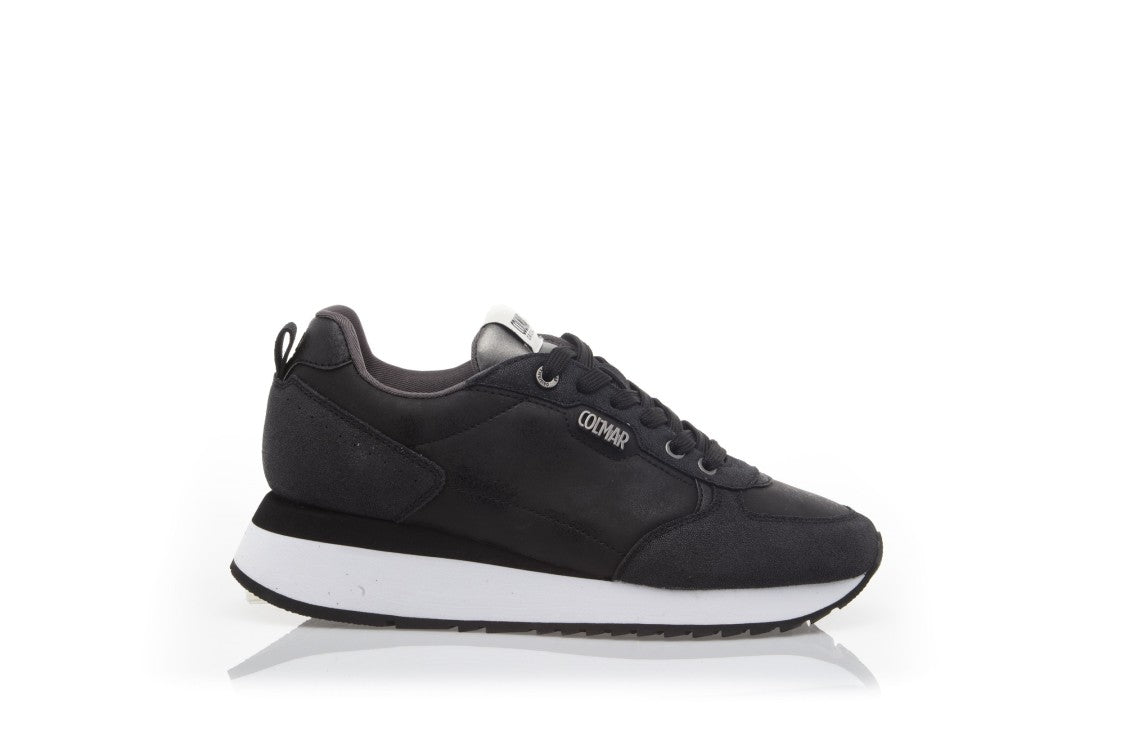 Colmar Originals Sporty Black Sneakers With Raised Sole