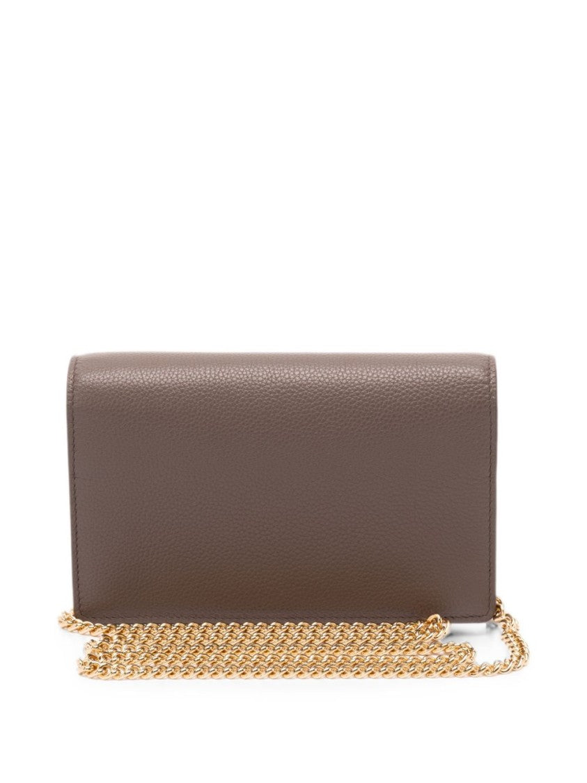 Gucci Pebbled Leather Gold-Tone Accent Shoulder Bag