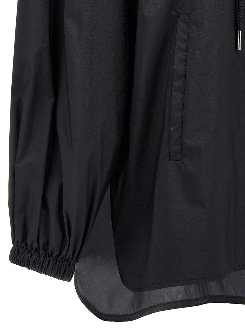 Moncler Ruffled Windbreaker With Removable Hood