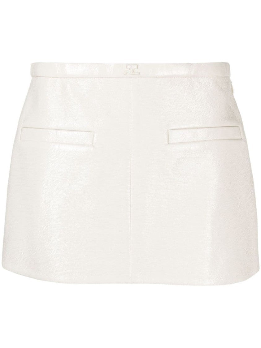 Courrèges Heritage A-Line Vinyl Skirt