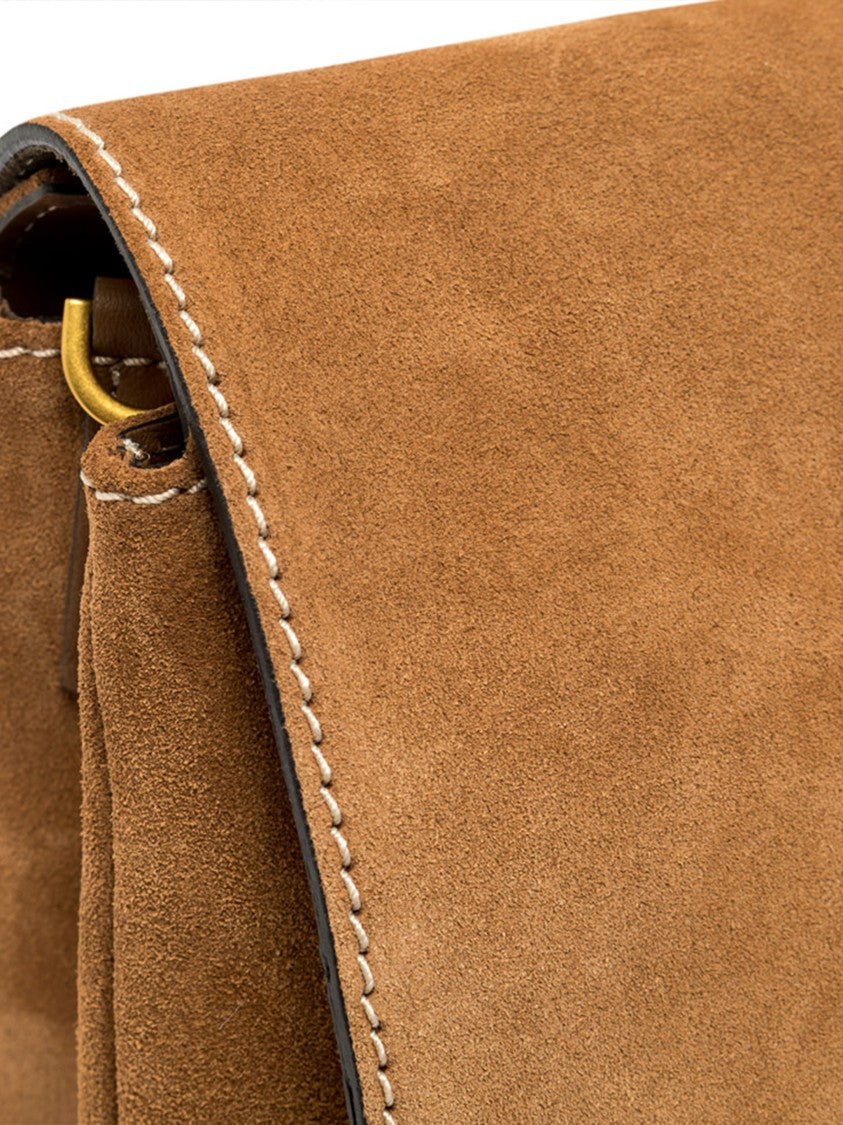 Gianni Chiarini Three Rich Brown Suede Clutch Bag