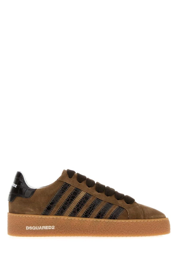 Dsquared2 Brown Suede Rapper S Delight Sneakers
