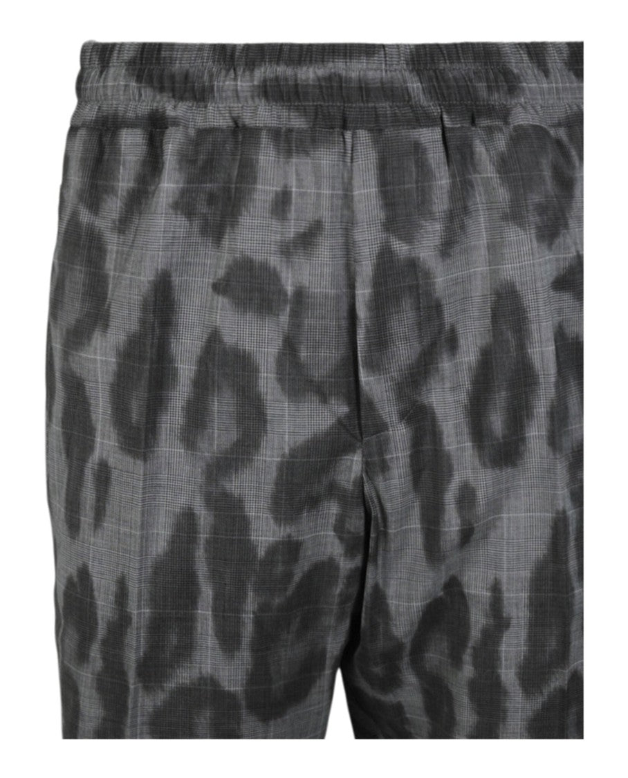 Stella Mccartney Mid Rise Leopard Print Piet Trousers With Tapered Leg