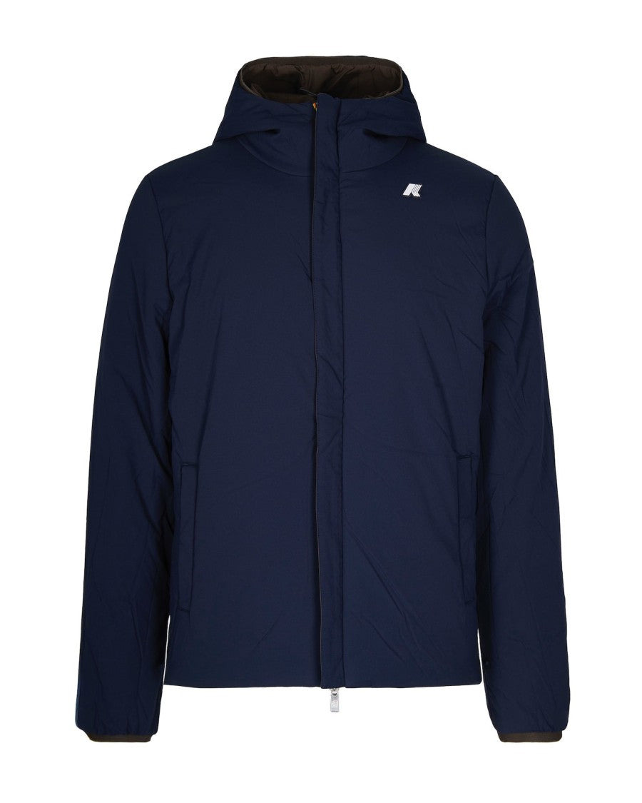 K-Way Black Olive/Blue Depth Jack St Warm Double Jacket