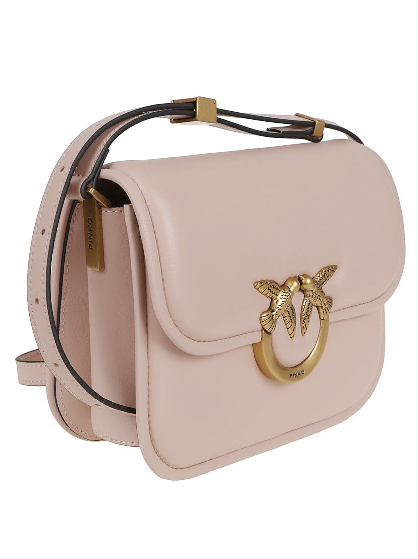 Pinko Structured Crossbody Bag With Decorative Clasp
