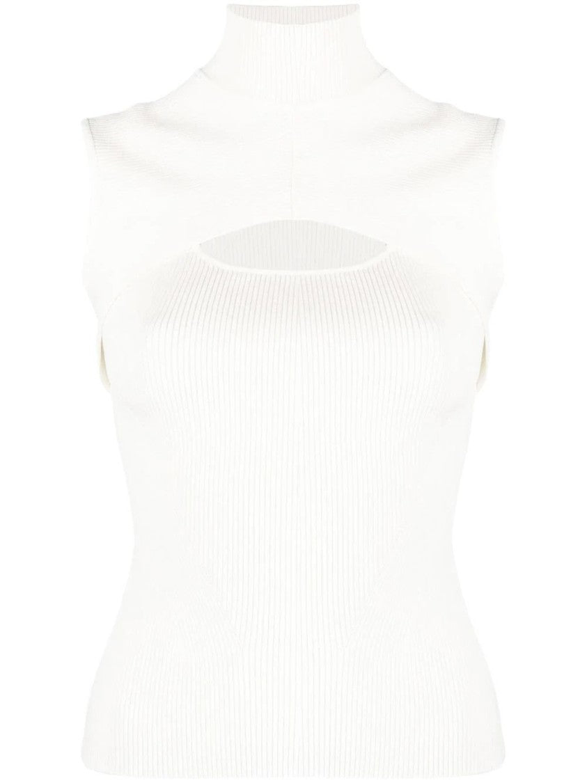Jonathan Simkhai Turtleneck Cut Out Top