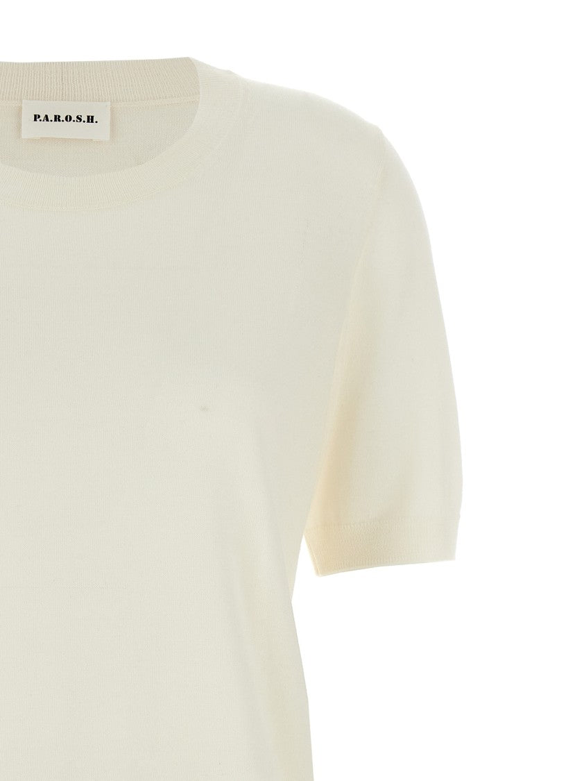 P.A.R.O.S.H. Lightweight Wool Blend Crewneck Sweater
