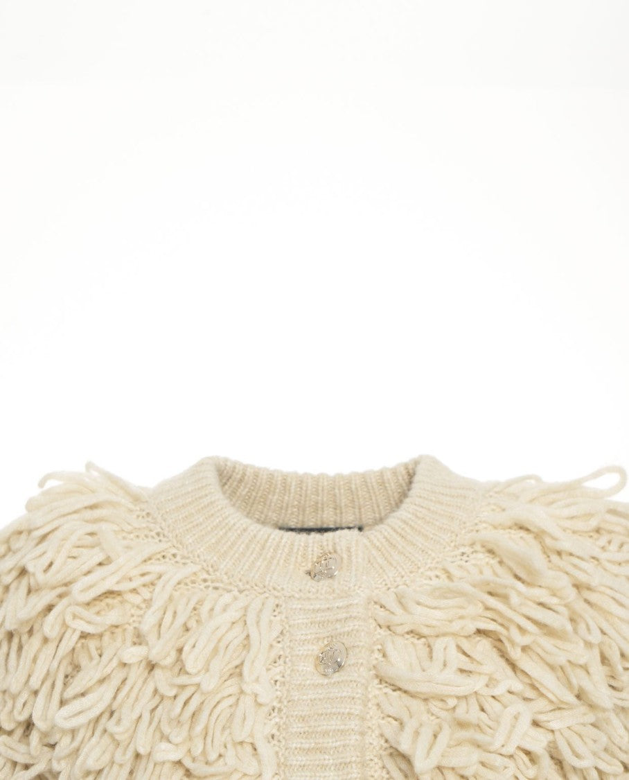 Liu Jo Knit Cardigan With Frayed Details