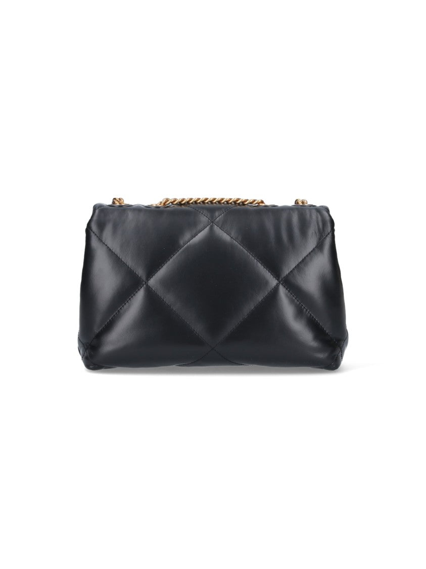 Tory Burch Black Kira Quilted Leather Shoulder Bag