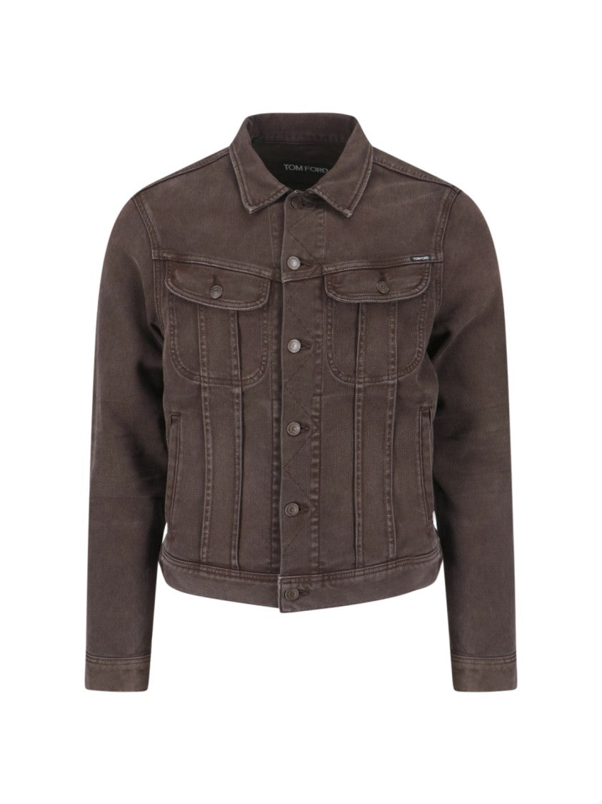 Tom Ford Classic Brown Jacket With Structured Silhouette