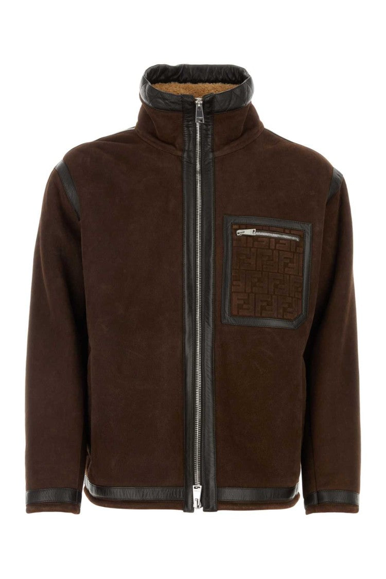 Fendi Chocolate Suede Jacket