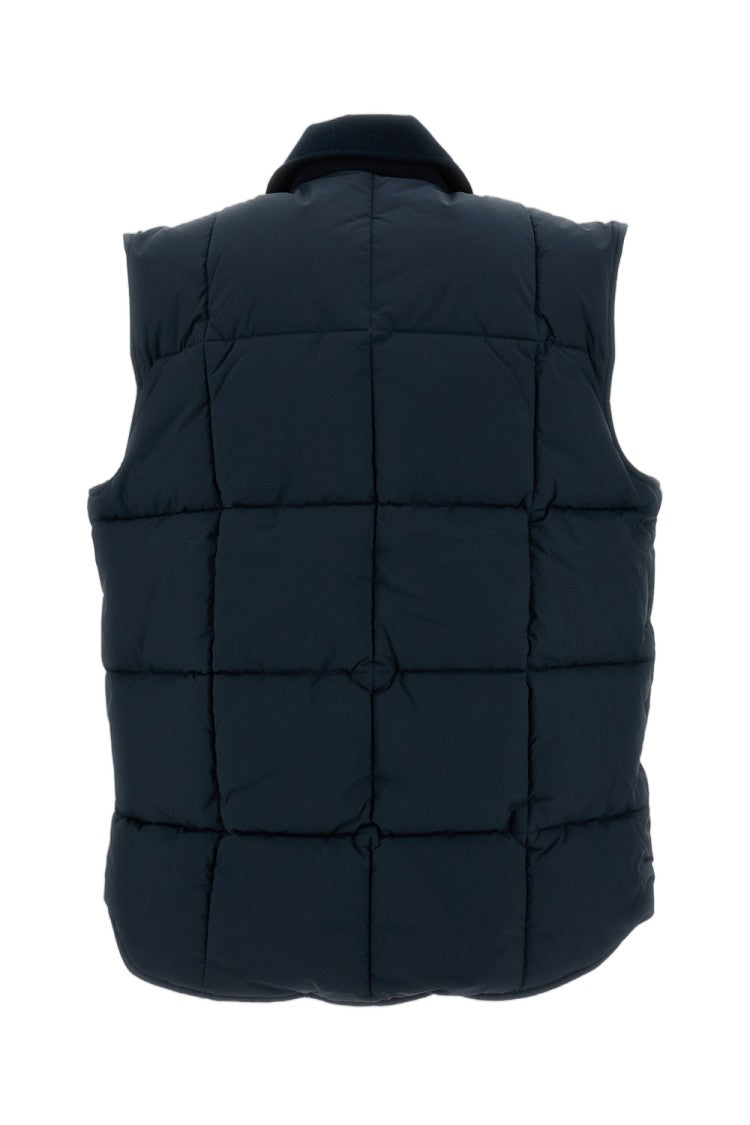 A.P.C. Blue Jimmy Padded Quilted Vest