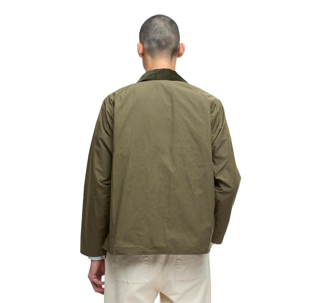 Barbour Button-Up Olive Green Casual Jacket