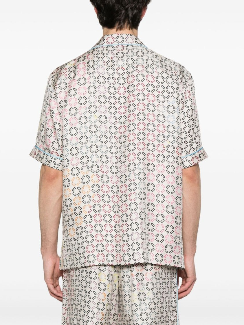 Givenchy Ecru Multi Patch Pocket Short Shirt
