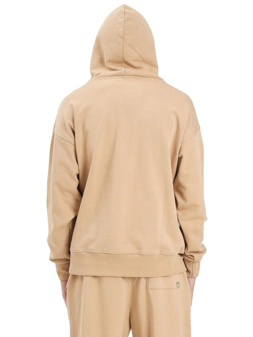 Barrow Beige Cotton Kangaroo Hoodie